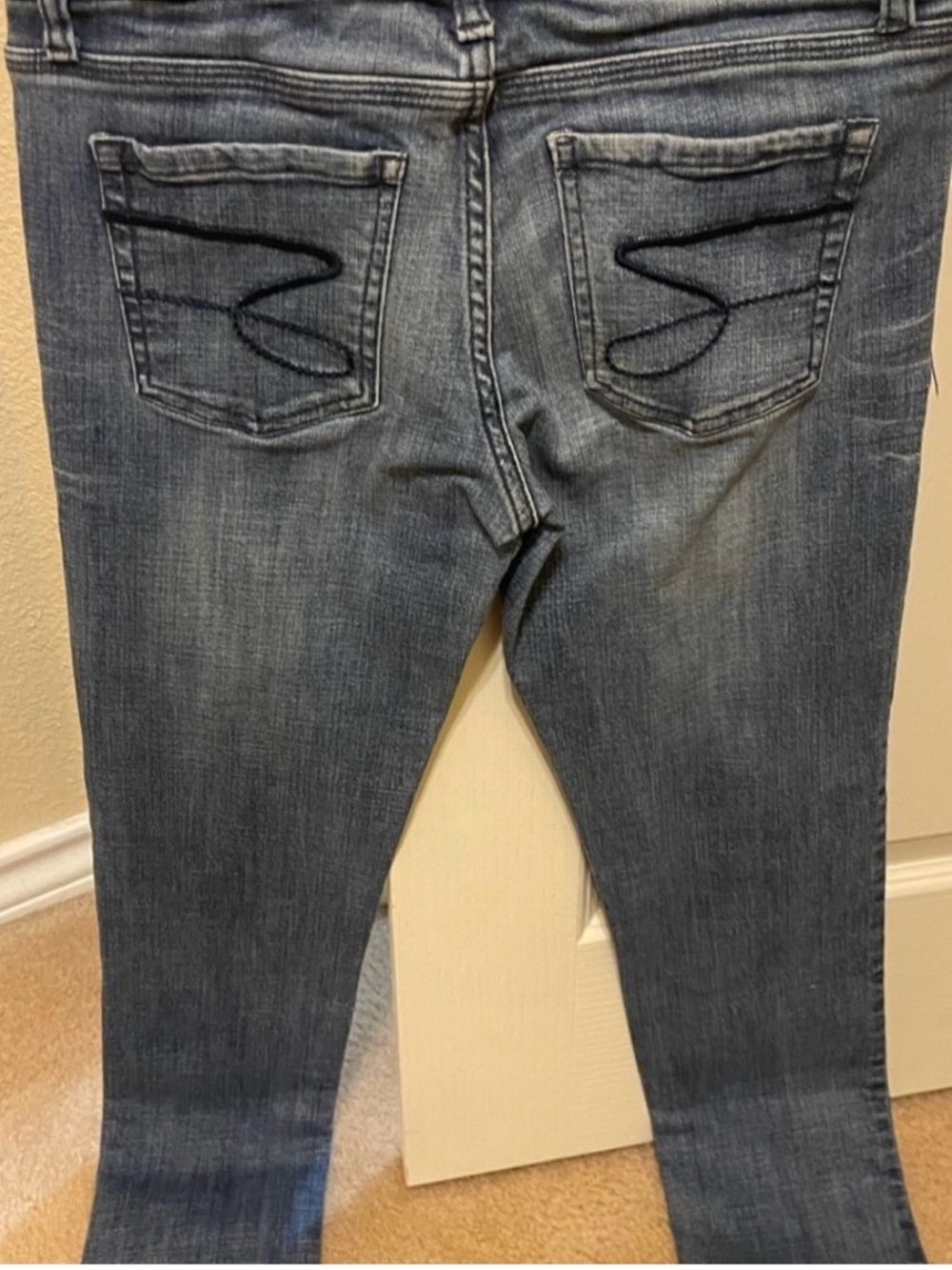 7 For All Mankind Skinny Jeans - Faded Blue Wash